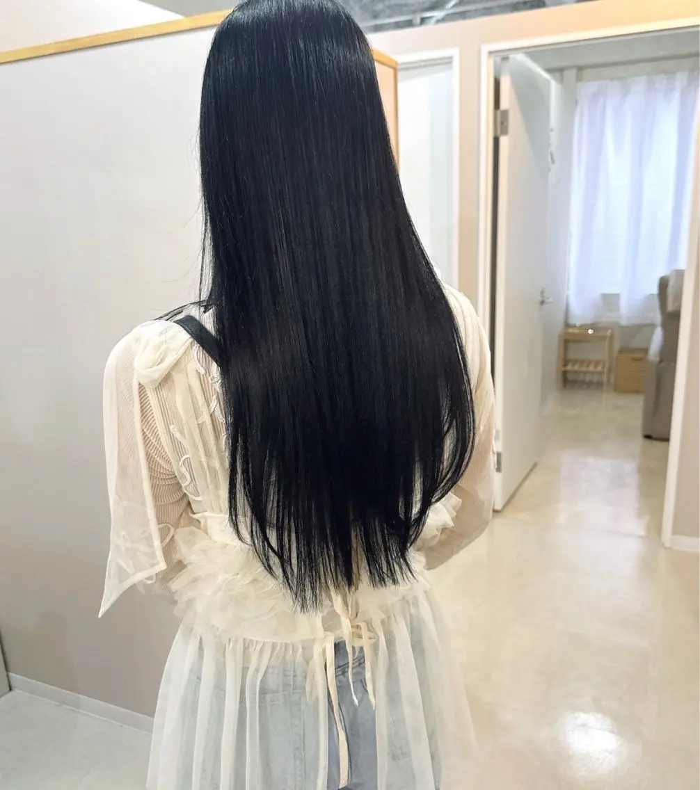 ロング ヘアカラー トリートメント ✨髪質改善/ attrait福岡のヘアスタイル