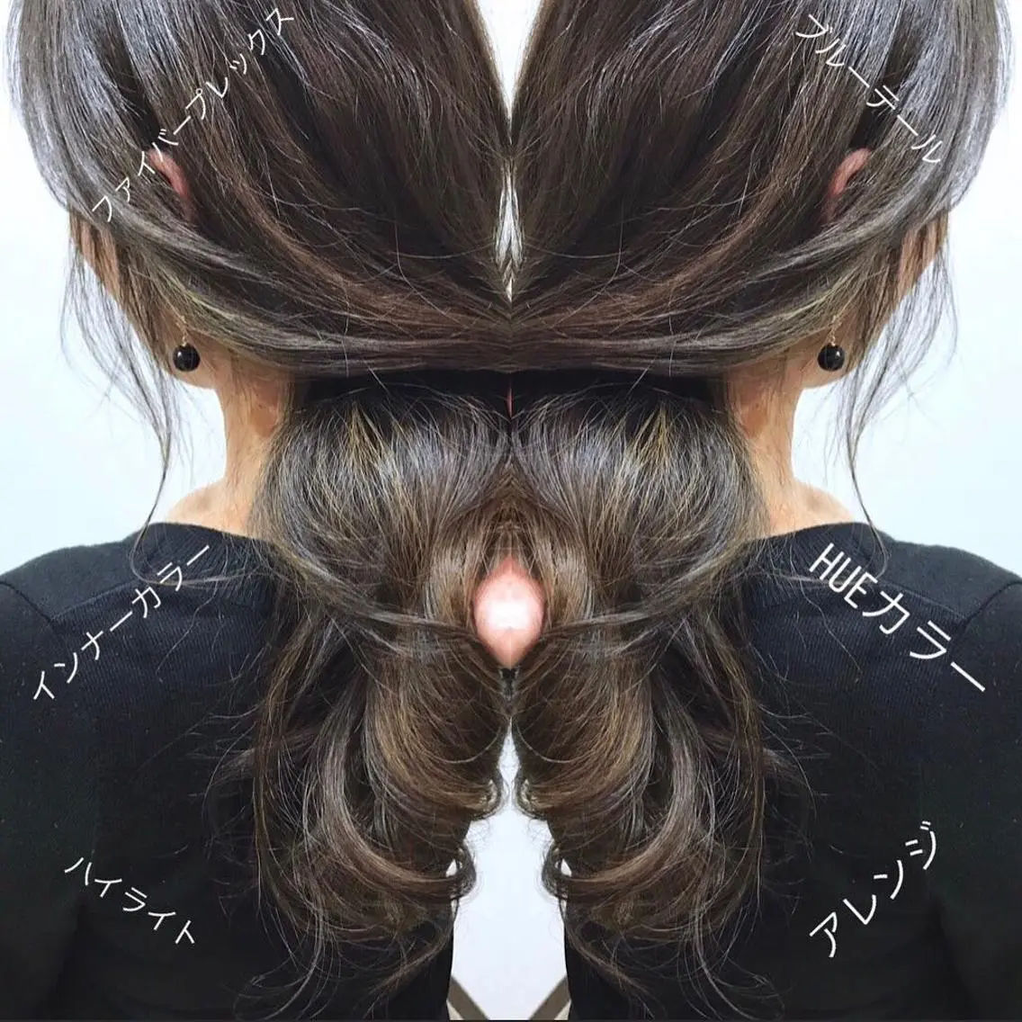 ロング カラー ハイライトカラー インナーカラー ハイライト 白髪世代の悩み解決 阿部耕大のヘアスタイル