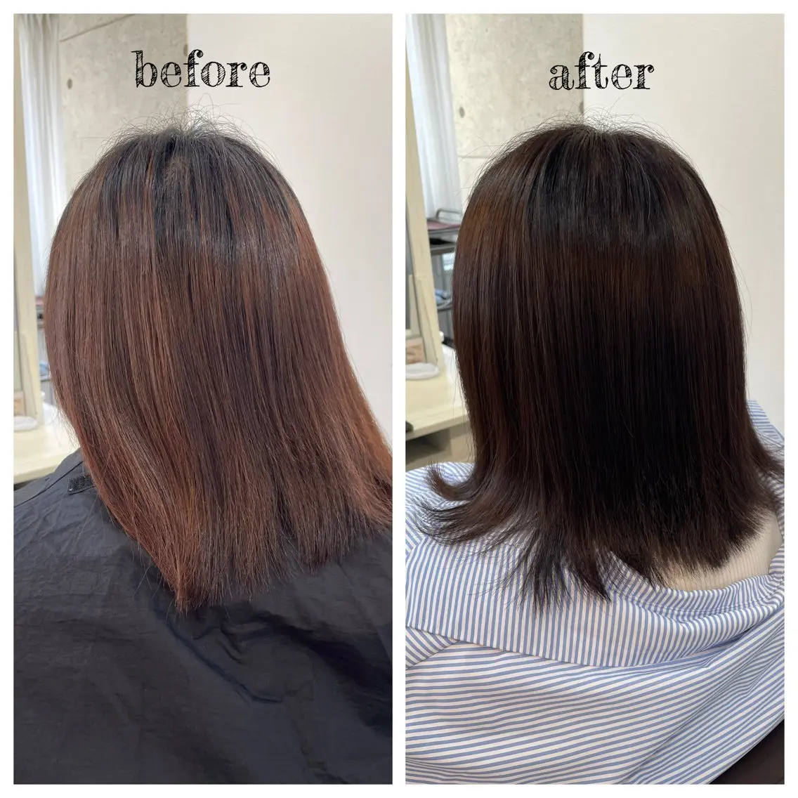 ミディアム カラー シルバー PutiLuca 浅川のヘアスタイル