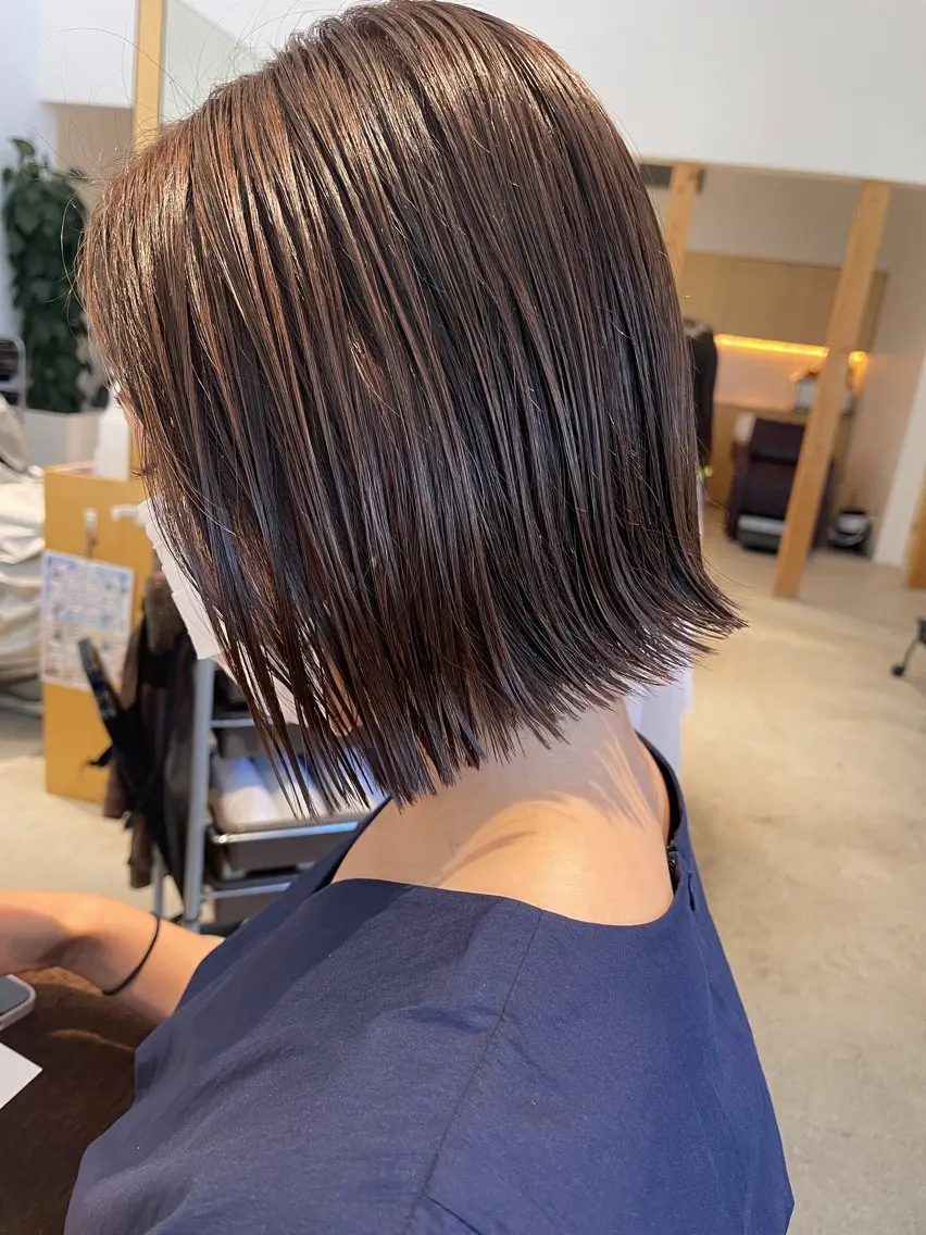 【ミニモ平日限定】カット+透明感サプリカラー+3stepトリートメントの写真