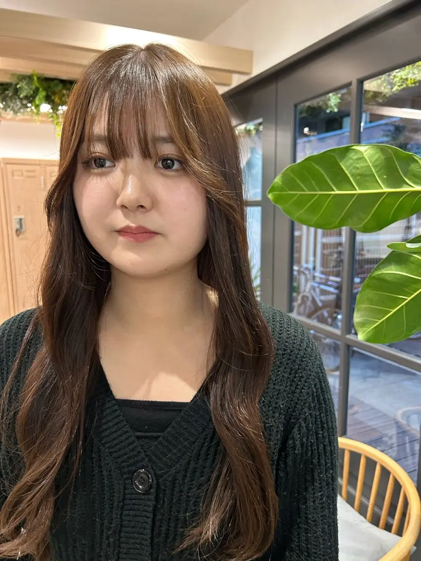 ロング カラー ブラウンカラー 透明感カラー 透明感カラー レイヤー/むつきのヘアスタイル