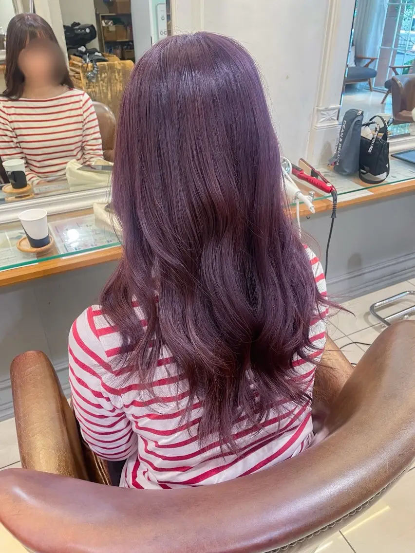 ロング 髪質改善 縮毛矯正 カット ヘアカラー トリートメント ボブ ブリーチ/miinaのヘアスタイル
