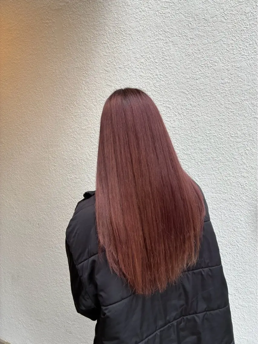 ロング ヘアカラー トリートメント 髪質改善/はるか 透明感カラー🧸のヘアスタイル