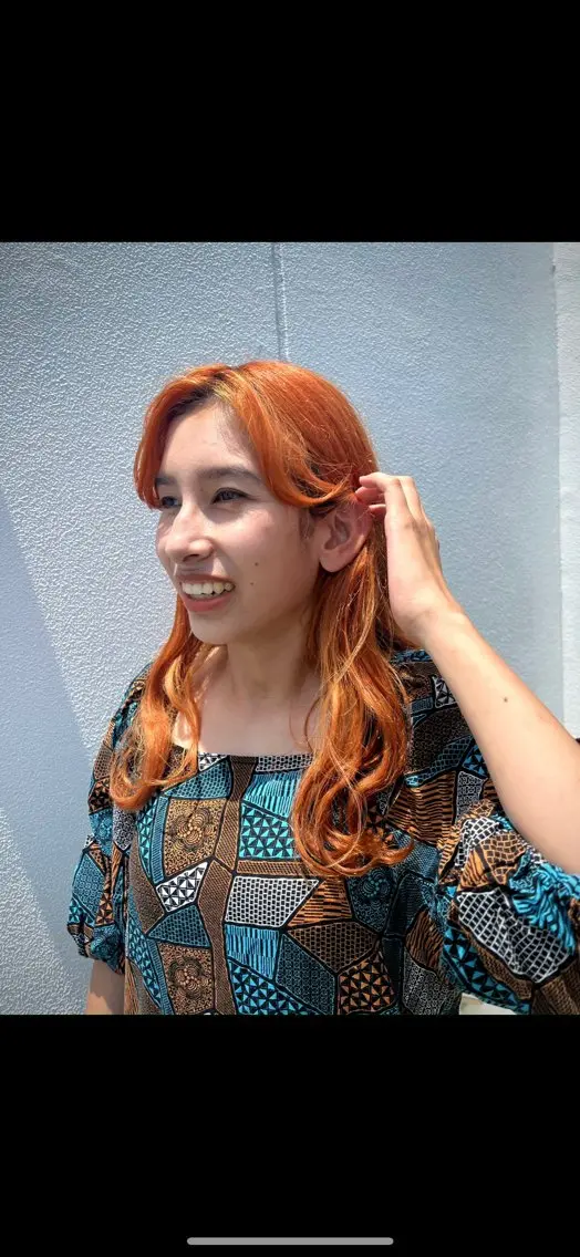 セミロング カラー ヘアカラー 加藤志保 🎗️🫧モデル募集のヘアスタイル