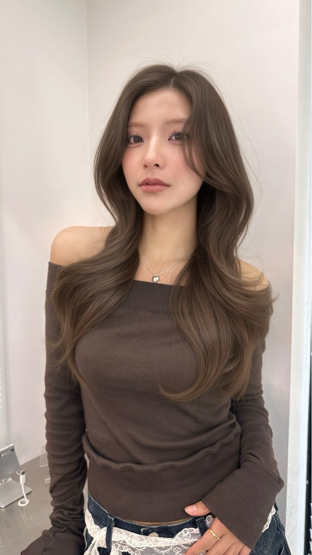 ロング カラー カット ヘアカラー ヘアセット 上品モテヘア🩶 karen🩶のヘアスタイル