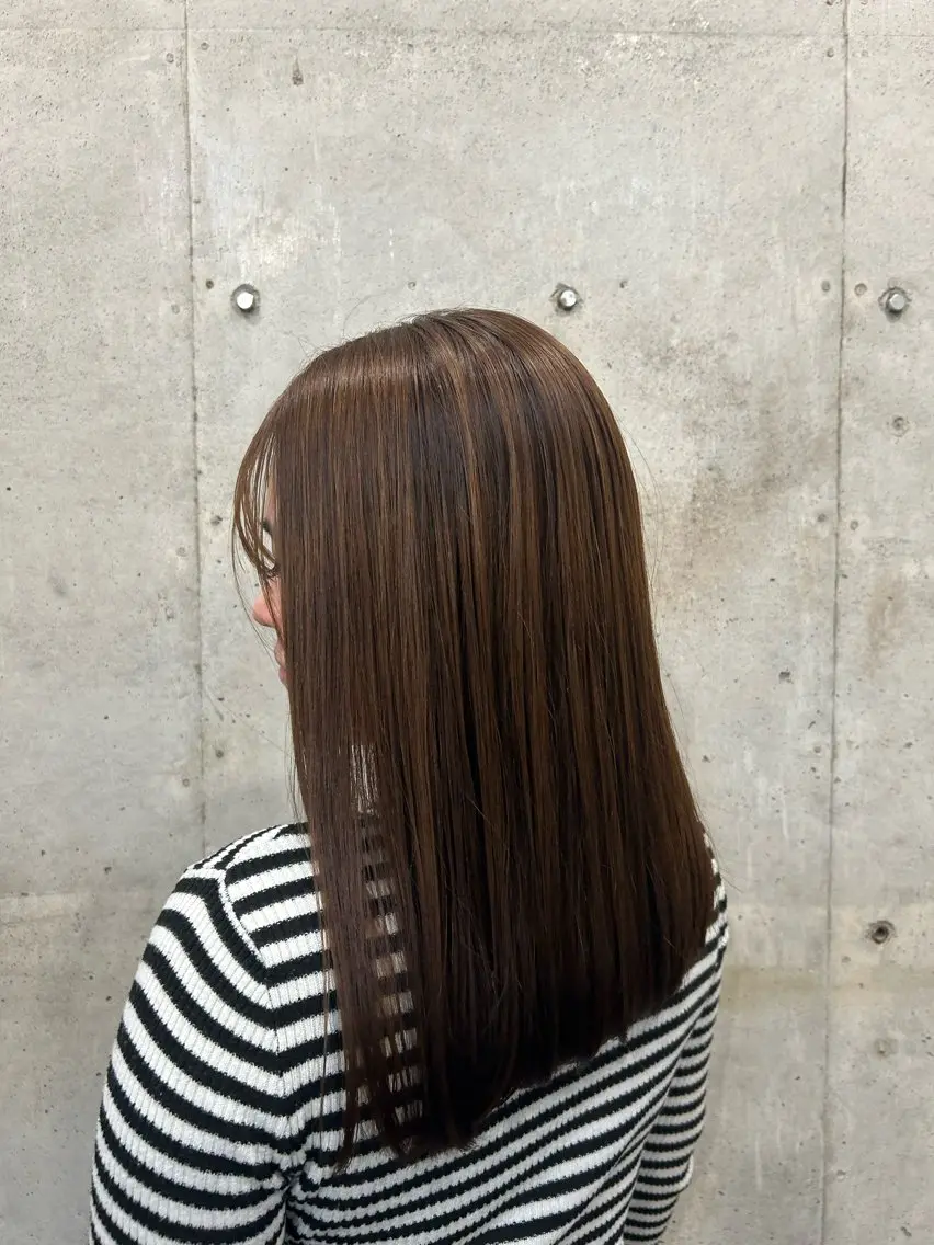 セミロング カラー 伊田 実乃里のヘアスタイル