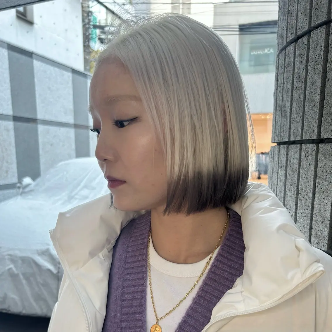 ショート カラー ブリーチ 抜きっぱなしブロンド ブロンド ケアブリーチ デザインカラー 渋谷ハイトーン pi-(ぴー)のヘアスタイル