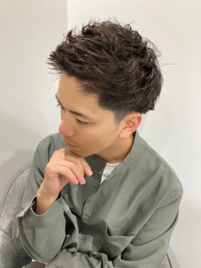 ショート カラー パーマ ヘアアレンジ メンズ キッズ ハーフアップ 子どものヘアアレンジ メンズバレイヤージュ メンズブリーチ メンズハイライト カット kotona 🤍miuraのヘアスタイル