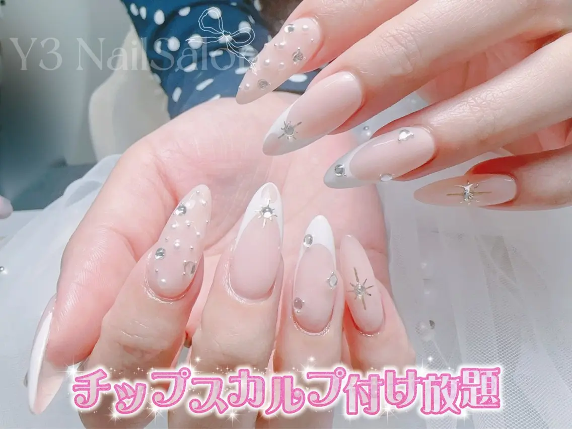ネイル スカルプネイル ネイルチップ ハンドネイル Y3 NailSalonのネイルデザイン