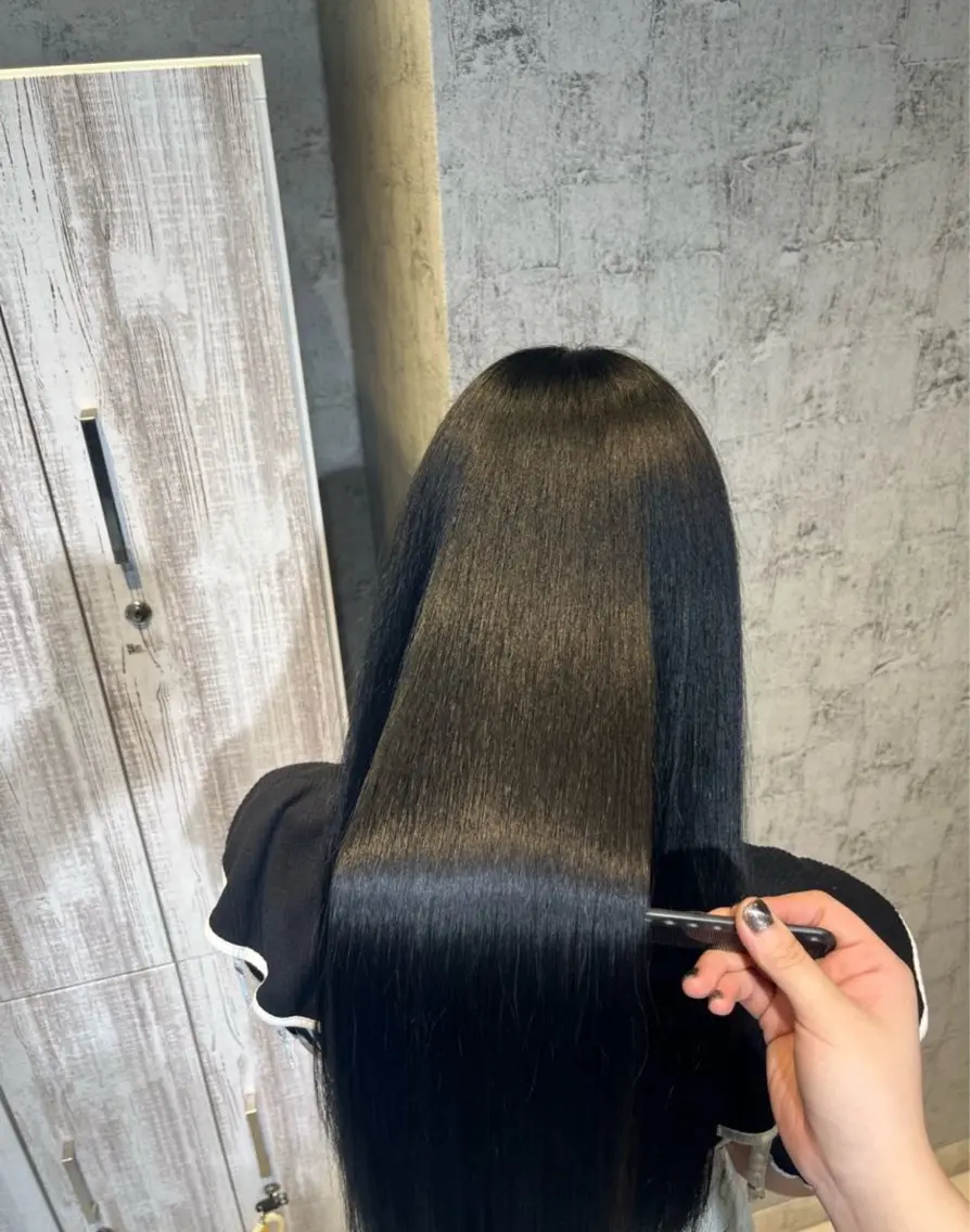 セミロング カラー ヘアカラー トリートメント ✨髪質改善カラー✨ ななみのヘアスタイル