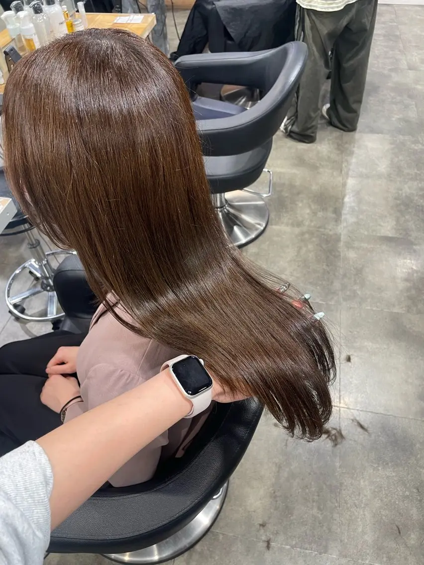 ロング ヘアカラー ヘッドスパ ヘアセット ハイトーン 横浜💞ミオのヘアスタイル