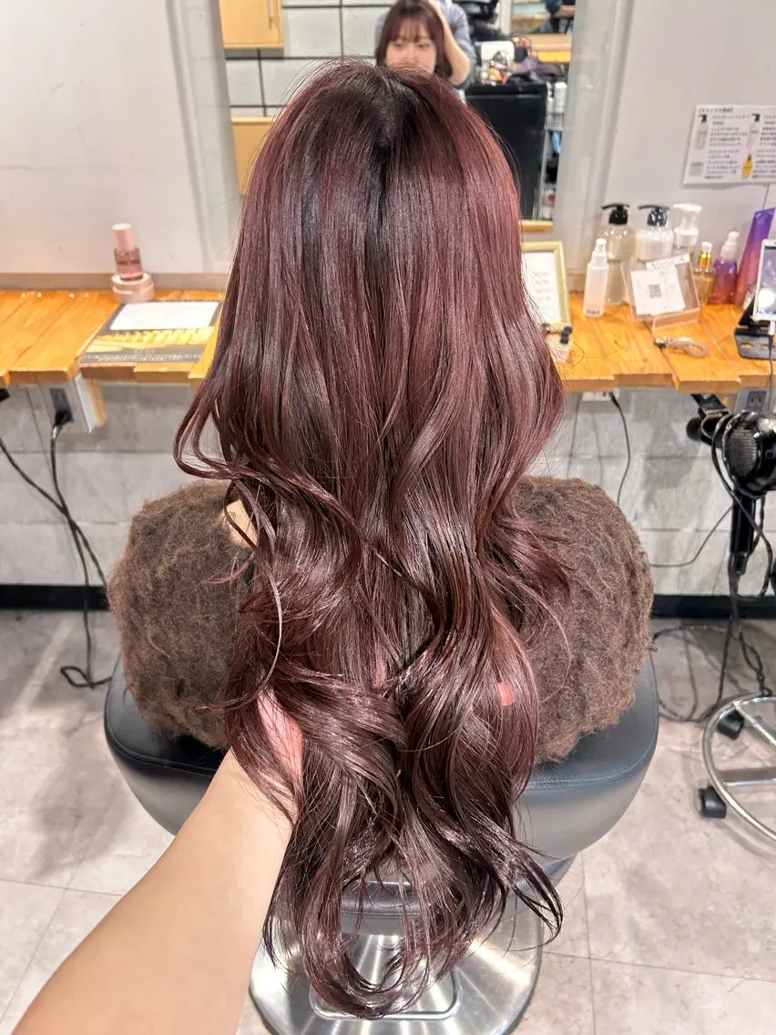 ロング ヘアカラー トリートメント ヘッドスパ レイヤーStyle 🪽菜々実のヘアスタイル