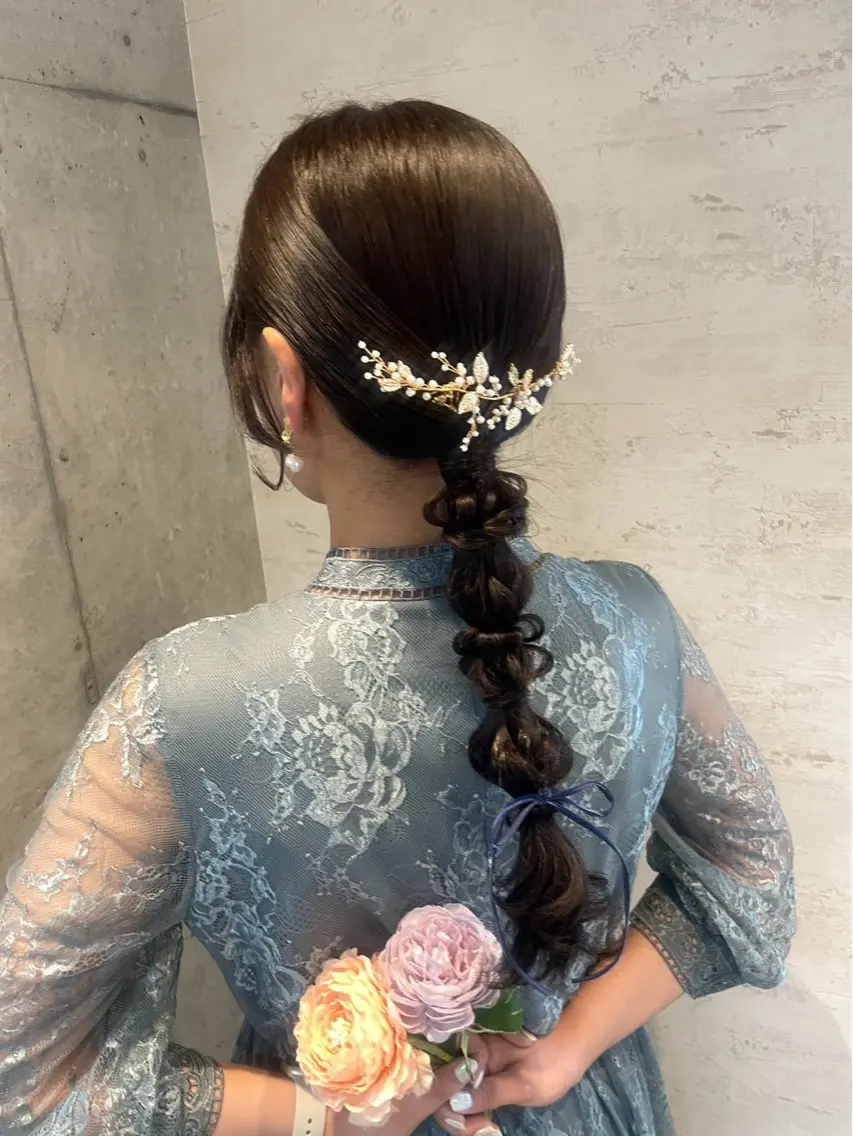ロング ヘアアレンジ 美髪× ヘアセット✨Araiのヘアスタイル