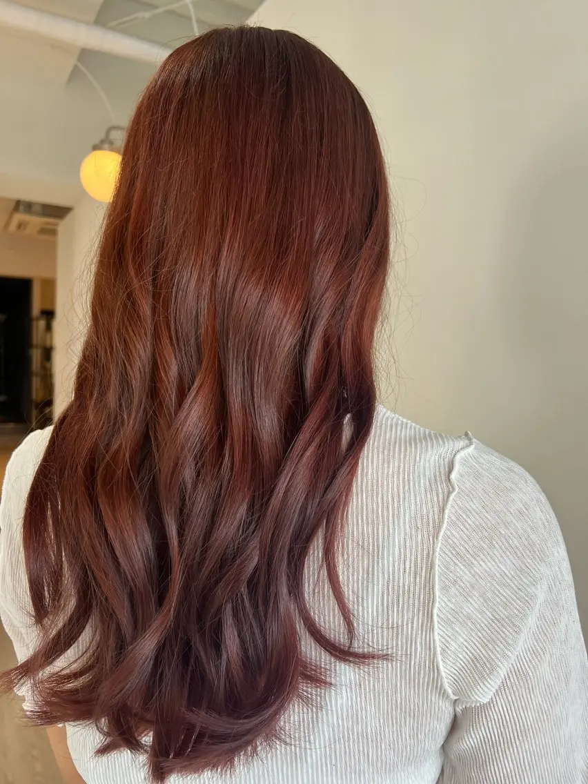 カラー ピンクカラー ヘアカラー 瀬戸 杏珠のヘアスタイル