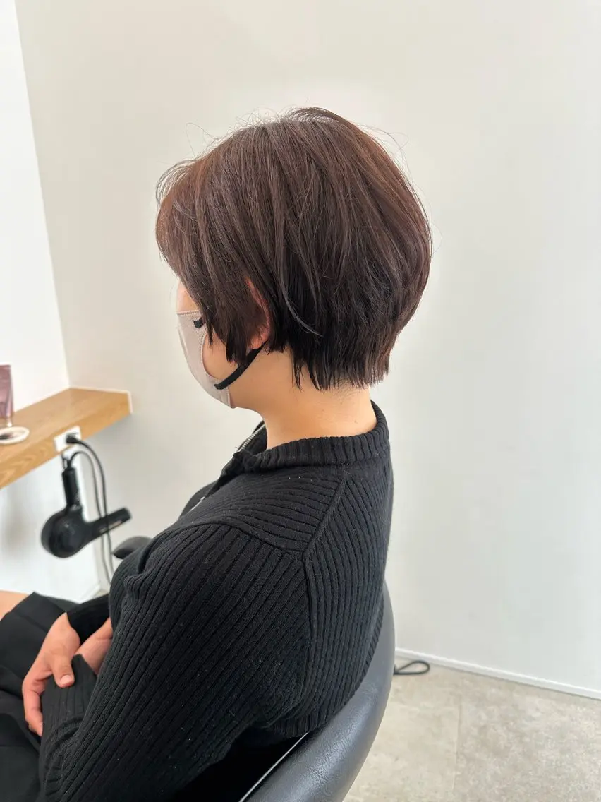 ショート カット ヘアカラー トリートメント レイヤー/ナチュラル 💐nao.のヘアスタイル