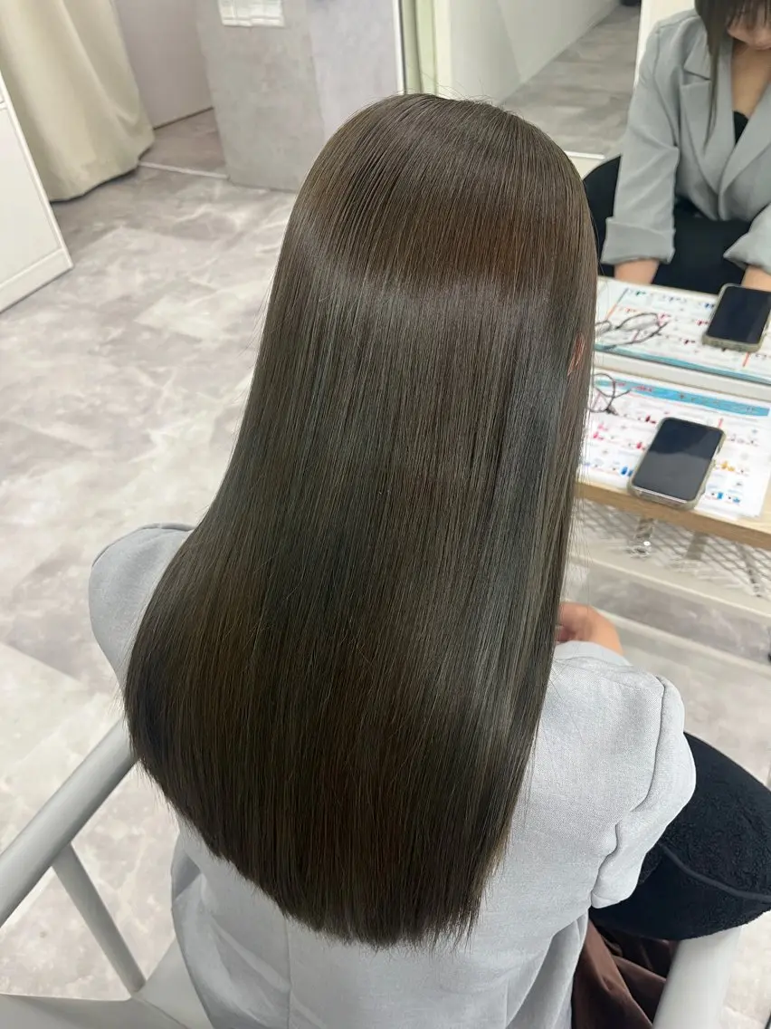 ロング ヘアカラー トリートメント あい❤︎ /髪質改善/韓国巻きのヘアスタイル