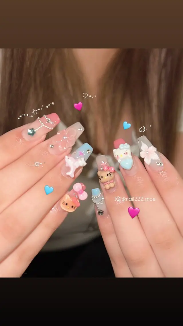 ネイル ハンドネイル ⟡.*222⋰˚☆ MöEのネイルデザイン