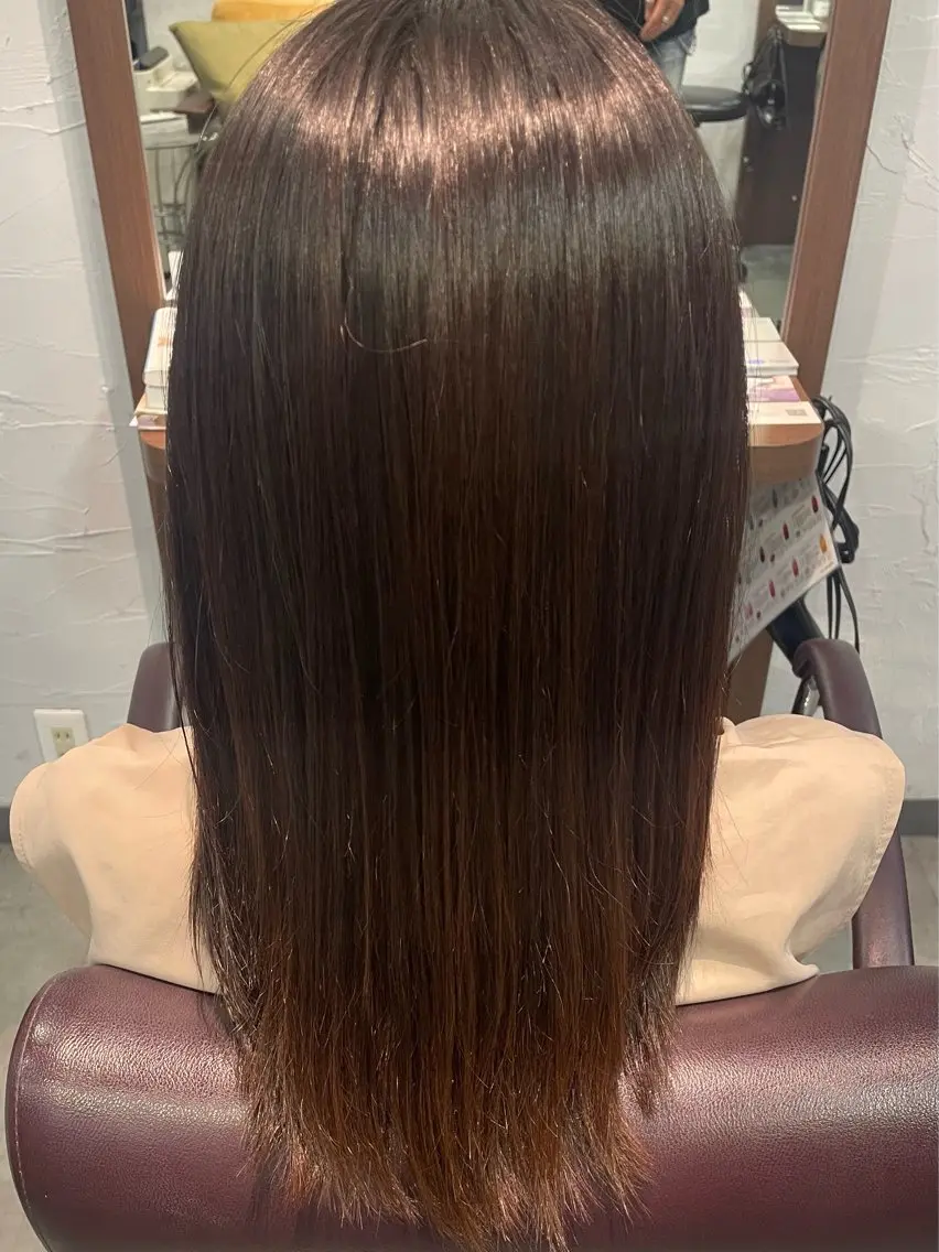 ロング 村上 奈乃果のヘアスタイル