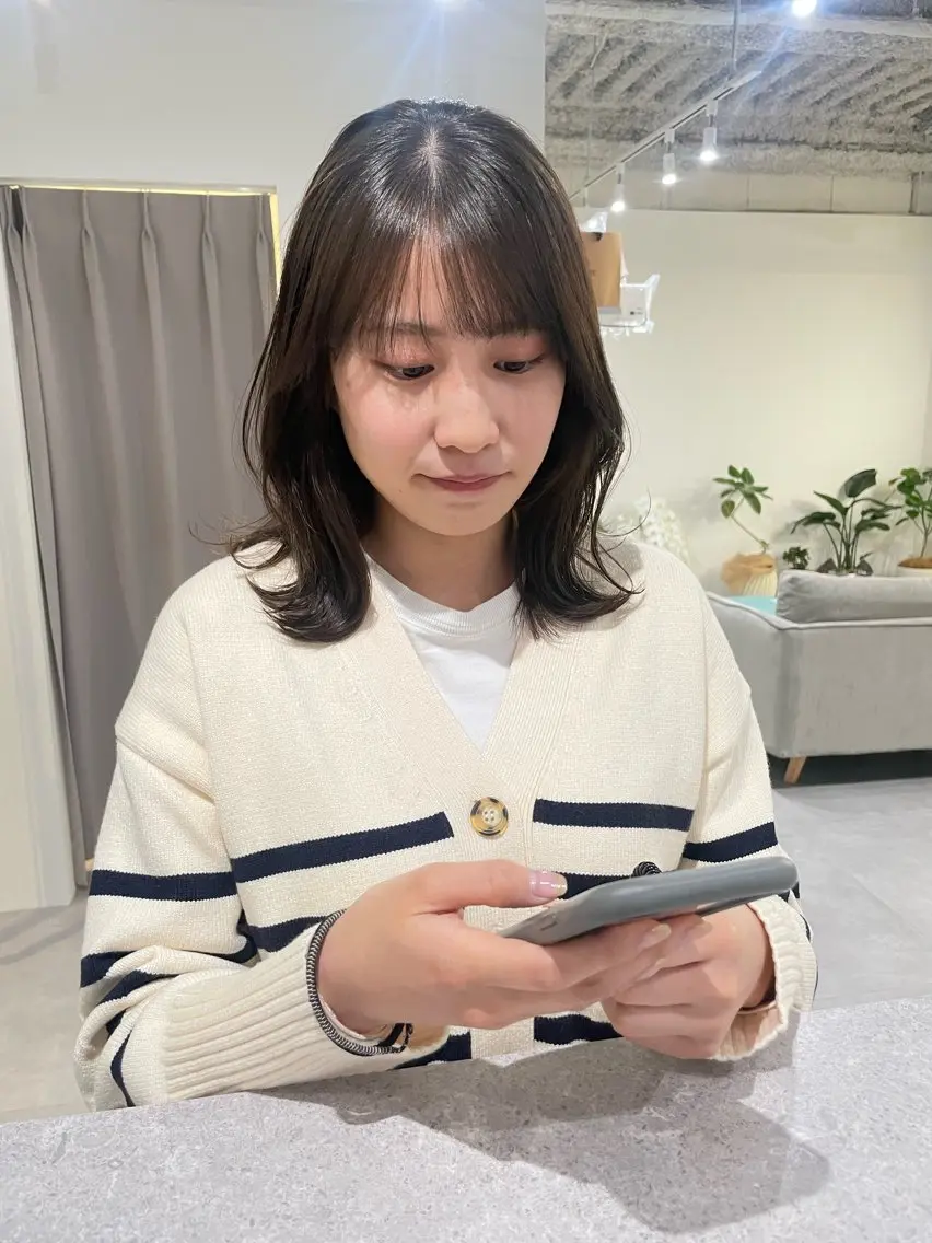 ミディアム カラー 🫧透明感カラー🫧 古川穂果のヘアスタイル