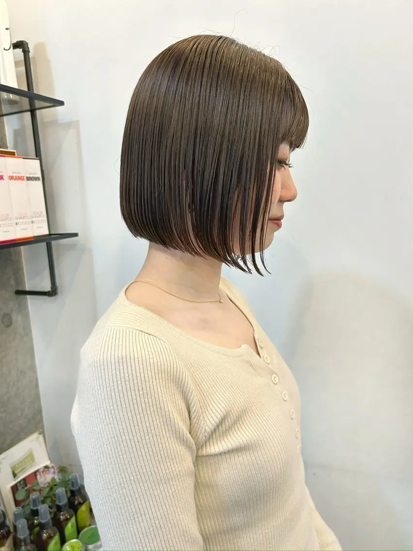 ショート カラー カット ヘアカラー トリートメント HIROKI ”博多 /ボブのヘアスタイル