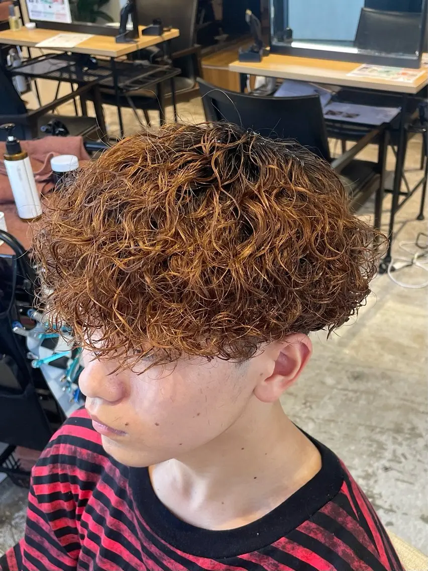 ショート パーマ プードルパーマ 梅田💥Cut/ Perm💥ふみのヘアスタイル
