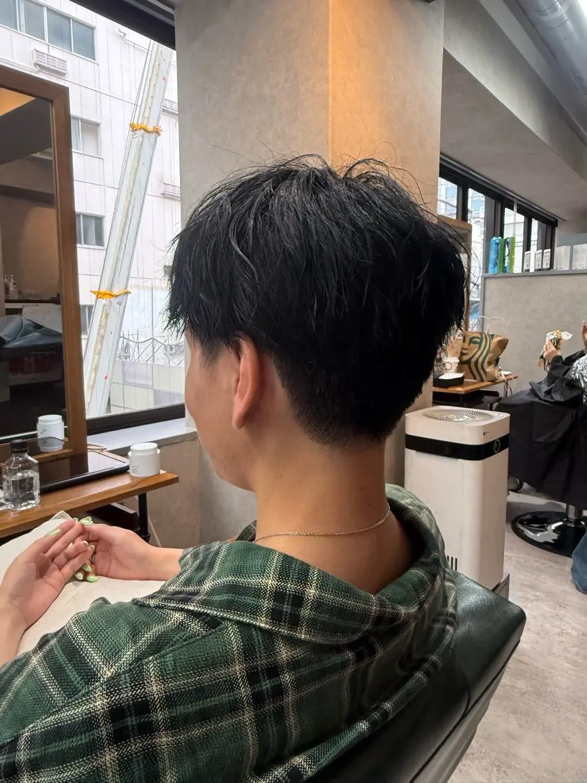 メンズ カット パーマ トリートメント 艶髪支持率No.1✨ 大土慧典🫧のヘアスタイル