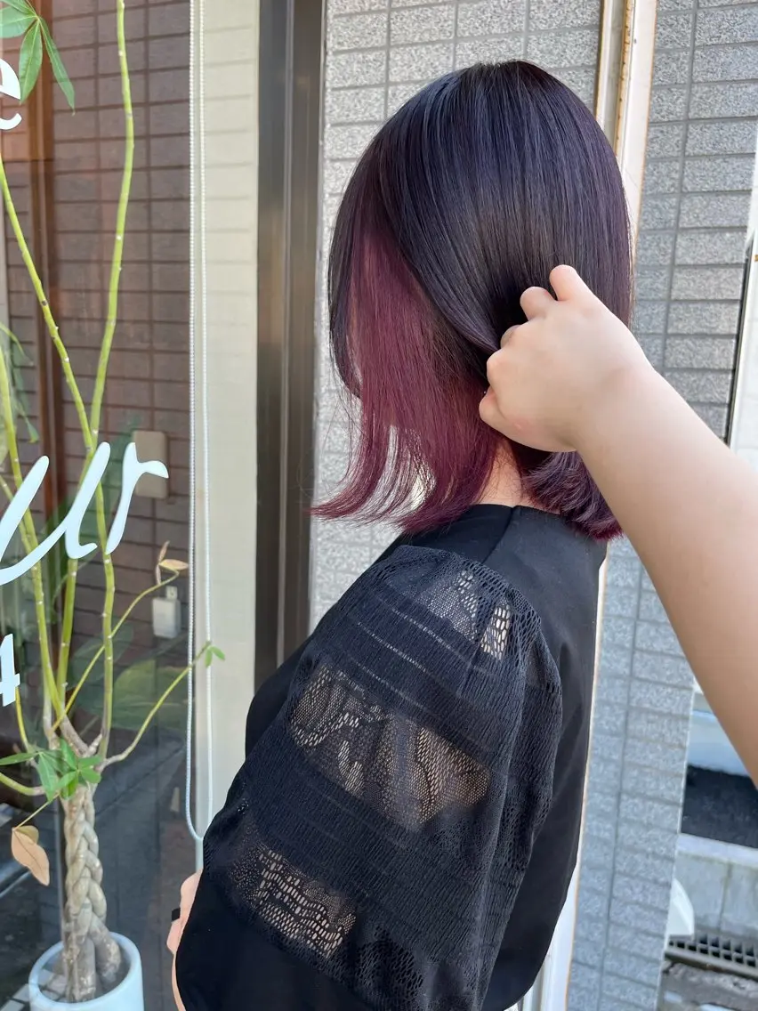 ミディアム 立野 希沙のヘアスタイル
