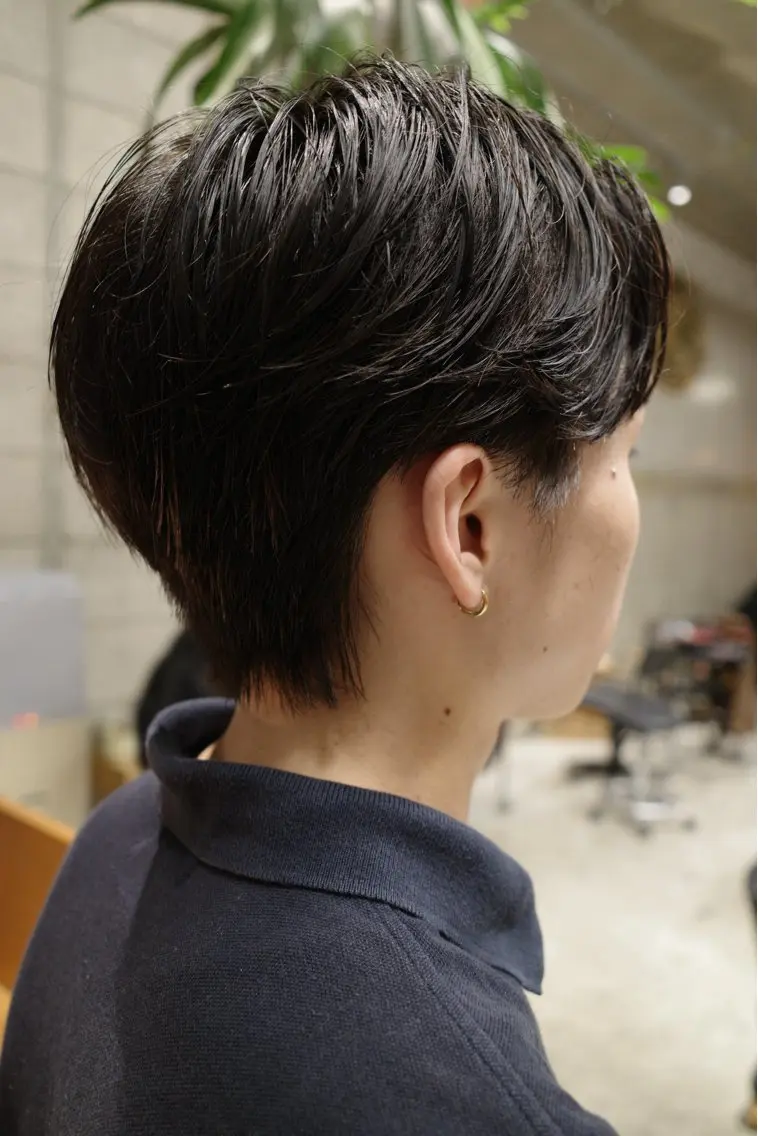 ショート メンズ カット 西宮北口パーマ特化 鮫島竜海のヘアスタイル