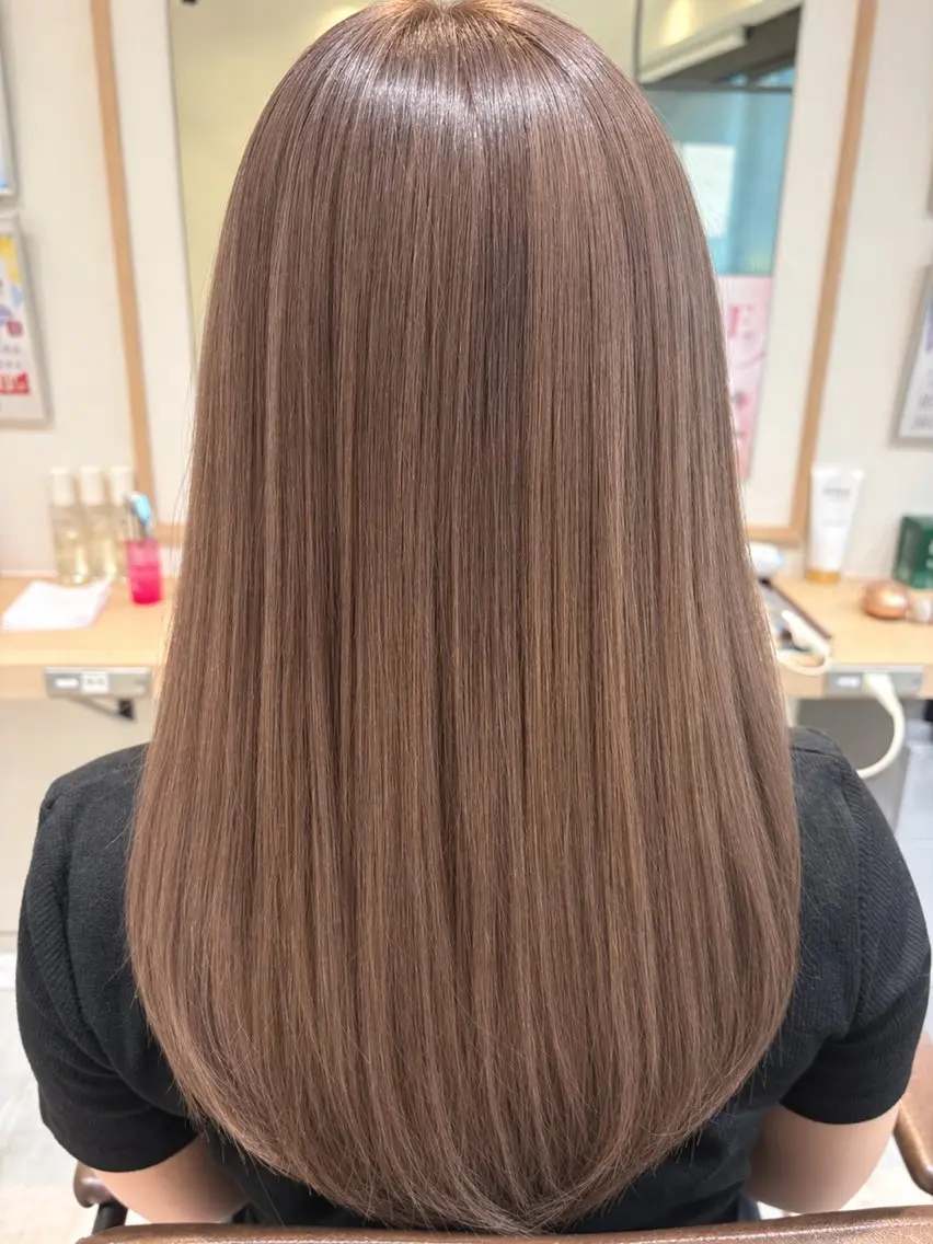 ロング カット ヘアカラー カットモデル０円✂️ 🫧shiori🎀のヘアスタイル