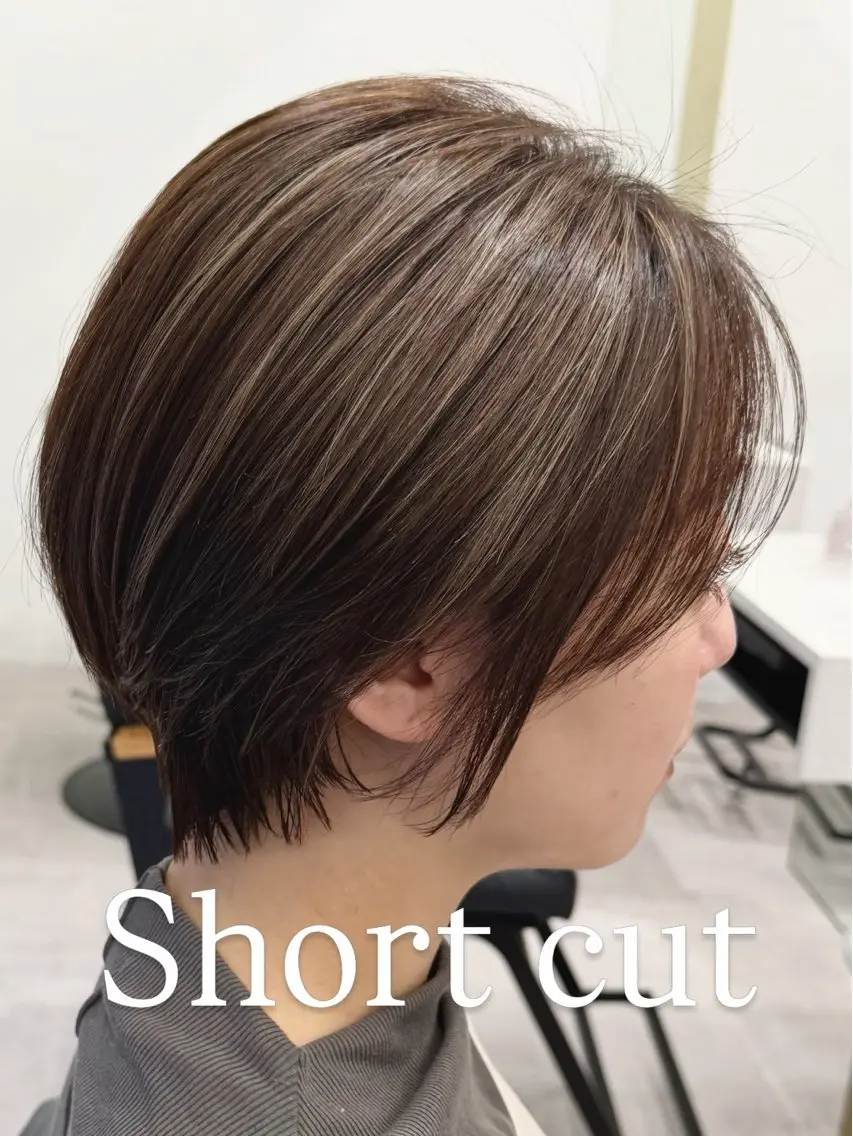 ショート カラー カット ヘアカラー トリートメント 森 勇介のヘアスタイル