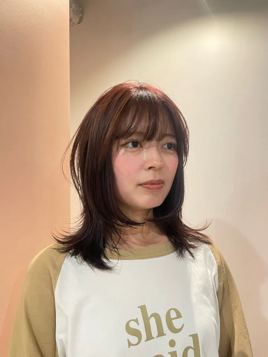 ミディアム ハッシュカット ゆるふわガーリーst yle🩰yuukaのヘアスタイル