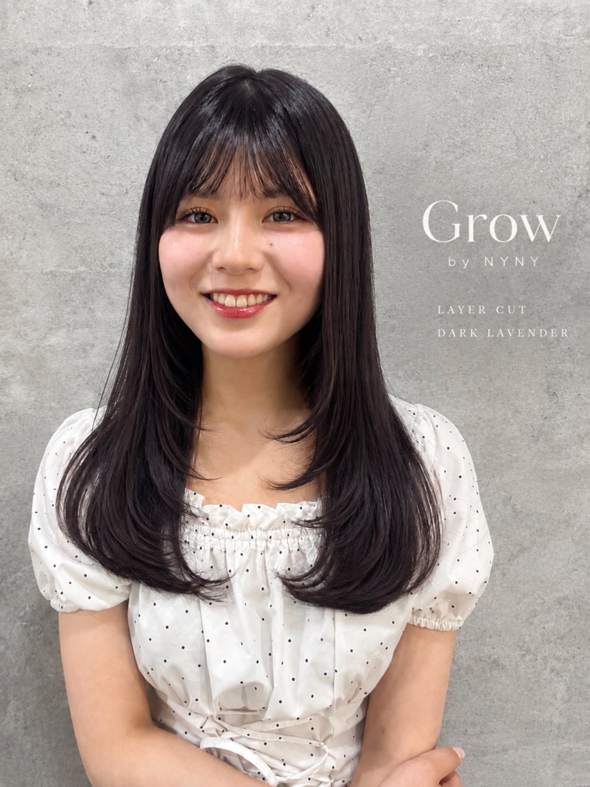 ロング カラー カット ヘアカラー トリートメント Grow by NYNY 坂本 理輝のヘアスタイル