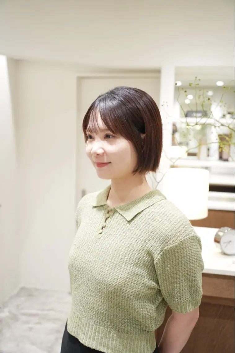 ショート カット ヘアカラー トリートメント 福井 悠のヘアスタイル