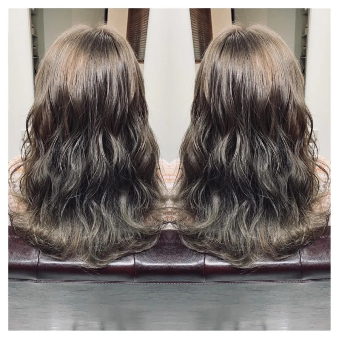 セミロング カラー カット ヘアカラー トリートメント 村山 茉衣のヘアスタイル