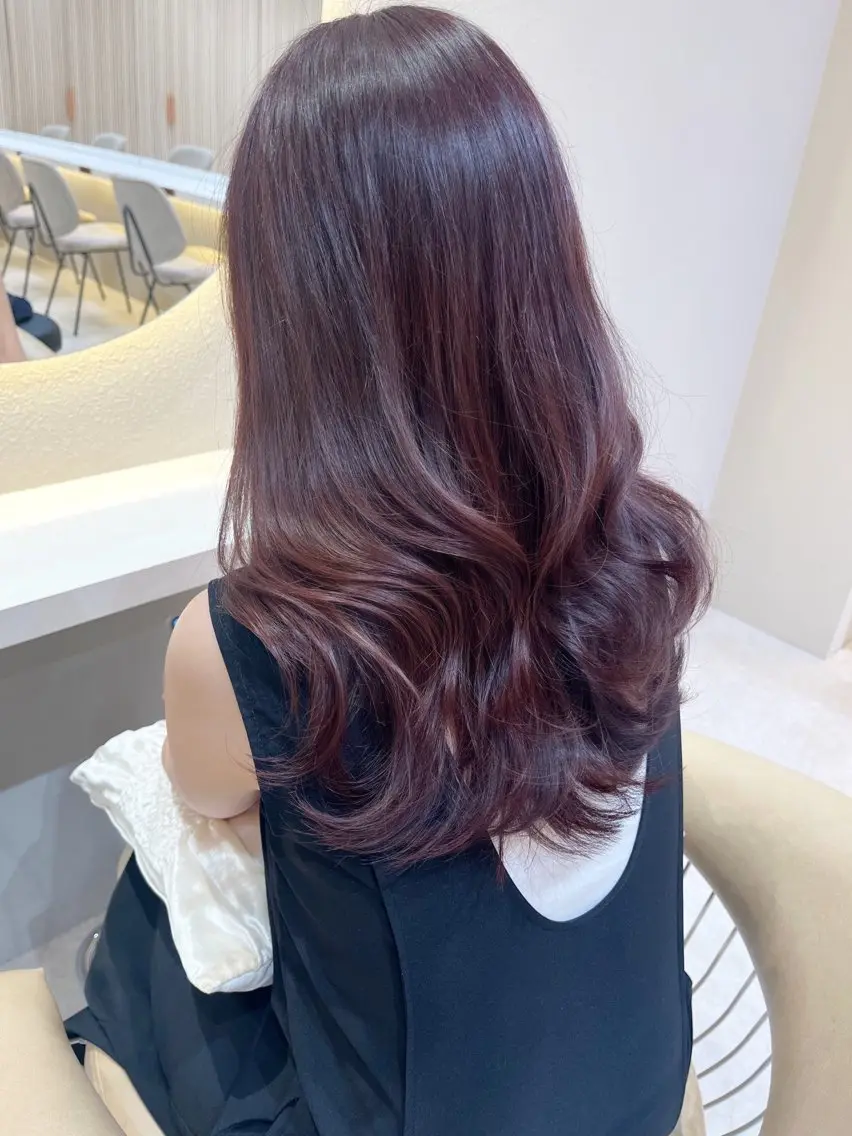 ロング カラー 透明感カラー🤎 中川智帆のヘアスタイル