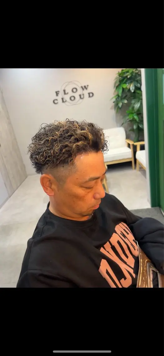 ショート パーマ メンズ メンズパーマ カット パーマ SHION men's permのヘアスタイル
