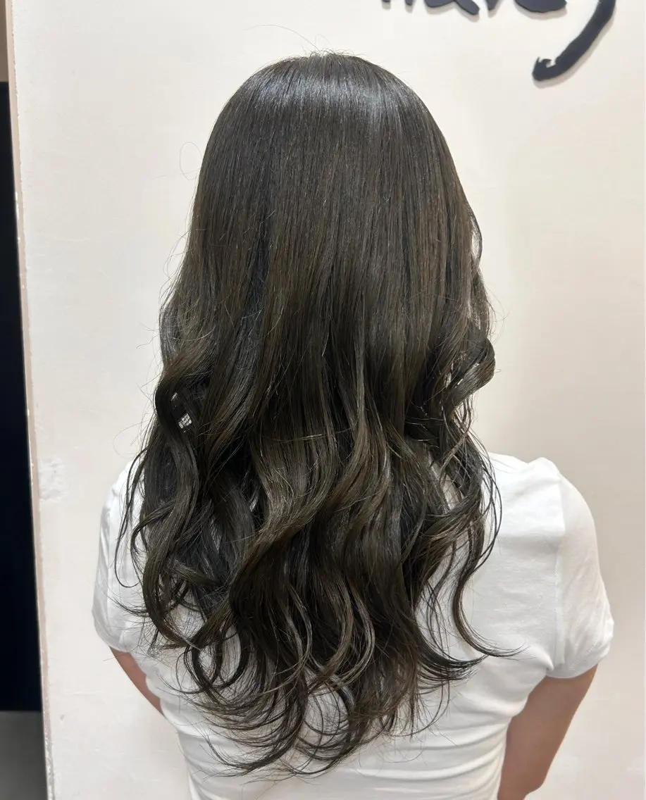 💛エクラリティー4step or 5Stepトリートメント&コテ巻き仕上げ♡（ストレートでも◎🧴🫧）の写真