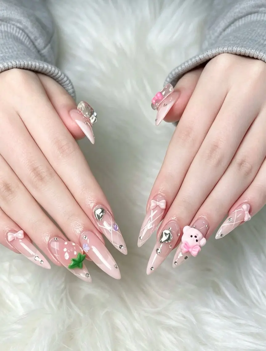 ネイル ジェルネイル 韓国ネイル シンプルネイル 夏ネイル ワンホンネイル NEM nailstudioのネイルデザイン