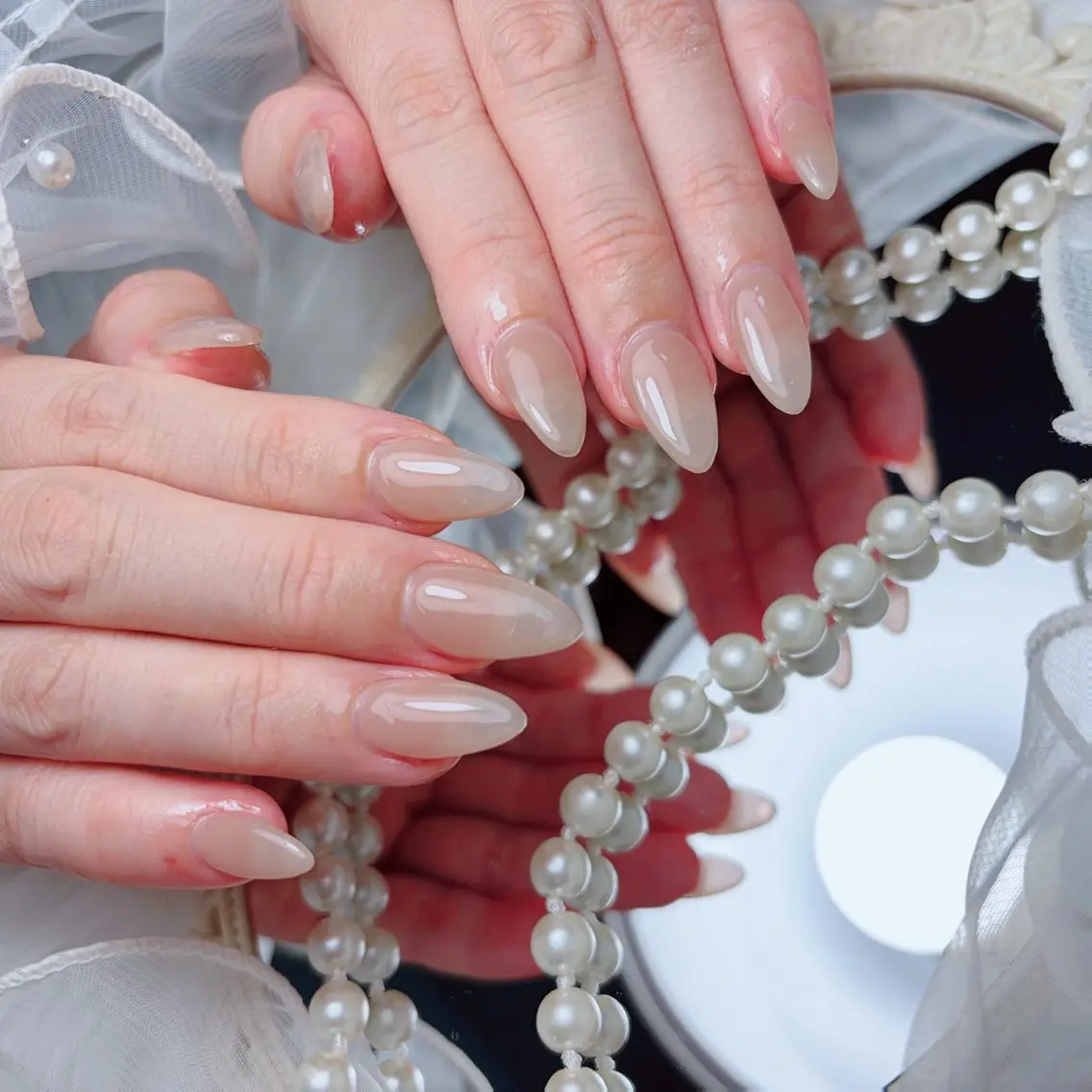 ネイル フットネイル 韓国ネイル マグネットネイル ワンカラーネイル ワンホンネイル ハンドネイル Nailsalon Spina 琴美のマツエク・マツパデザイン