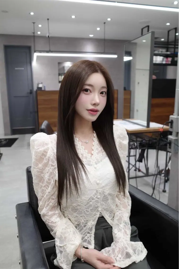 ロング カラー 韓国風ヘア ワンホンヘア ヘアカラー トリートメント MAKO ❤️🔥NEXTのヘアスタイル