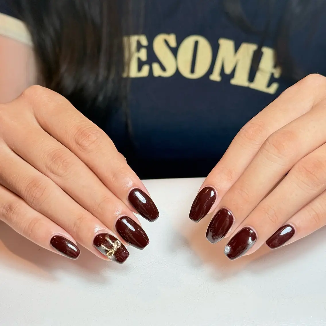 ネイル チークネイル フレンチネイル グラデーション キラキラネイル 韓国ネイル ハンドネイル Risa_ Nailのネイルデザイン