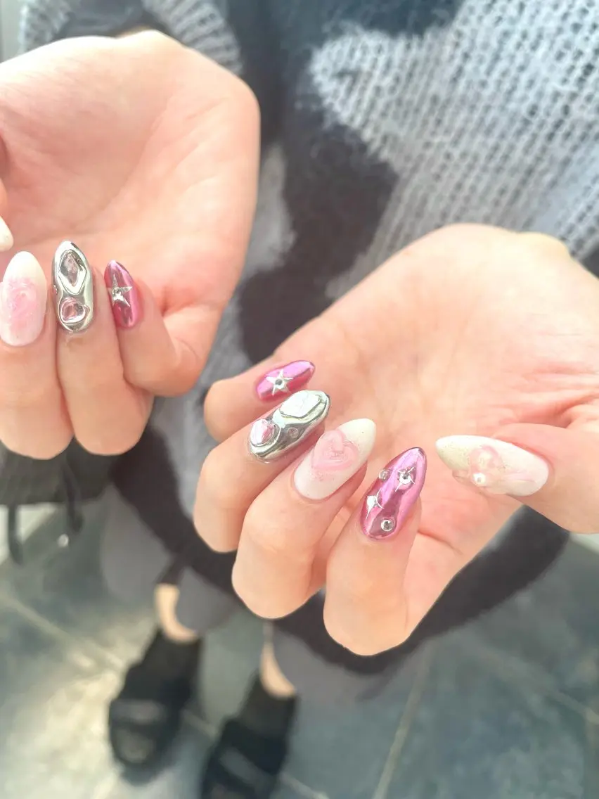 ネイル ハンドネイル Nail ヌシん家 AKANEのネイルデザイン