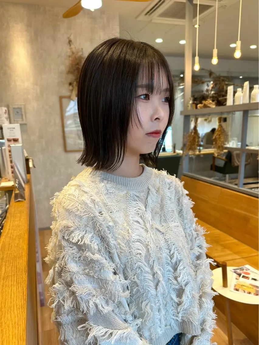 カット＋全体カラー(ブリーチなし)＋4stepトリートメントの写真