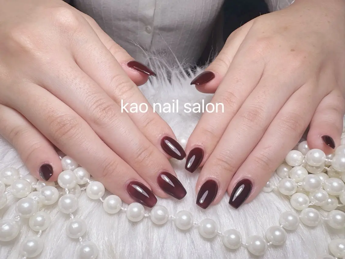 ネイル ハンドネイル kao nail マグネット/長さだしのネイルデザイン