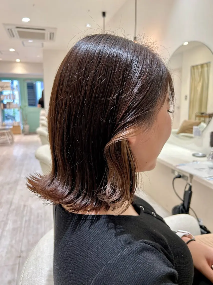 カラー ベージュカラー イヤリングカラー lole. まさきのヘアスタイル