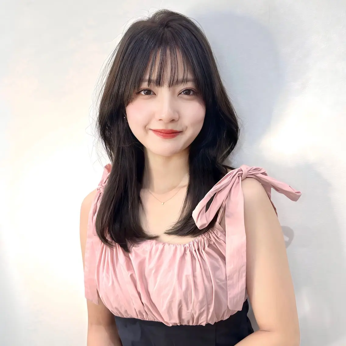 ロング カラー くびれヘア 顔周りカット 韓国風ヘア レイヤーカット カット トリートメント 顔まわり職人🇰🇷 韓国ヘア/KAITOのヘアスタイル