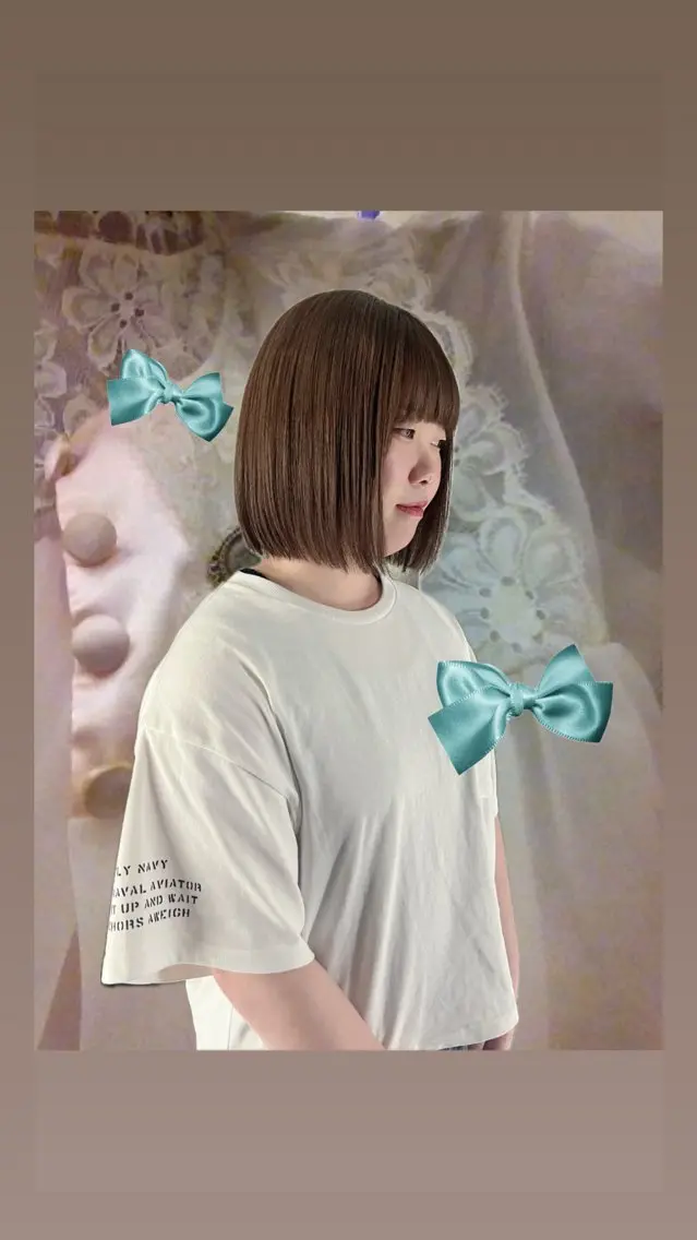 ショート カラー ベージュカラー ブリーチ ブロンド デザインカラー ダブルカラー ヘアカラー 広香🪽ハイトーン/ レイヤー/ヘアセットのヘアスタイル
