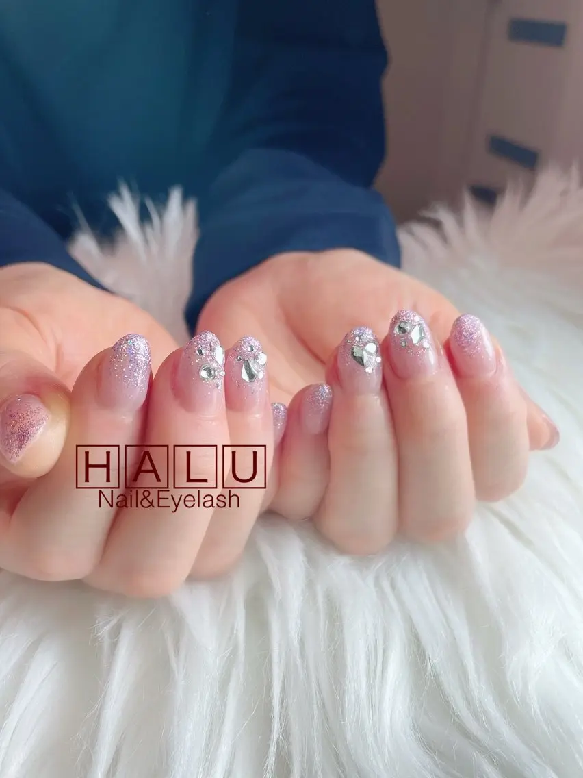 ネイル キラキラネイル HALU ハルのネイルデザイン