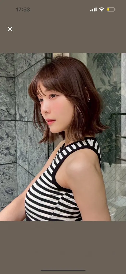 ミディアム ヘアカラー 🎀 レイヤーカット カラー / 錦糸町のヘアスタイル