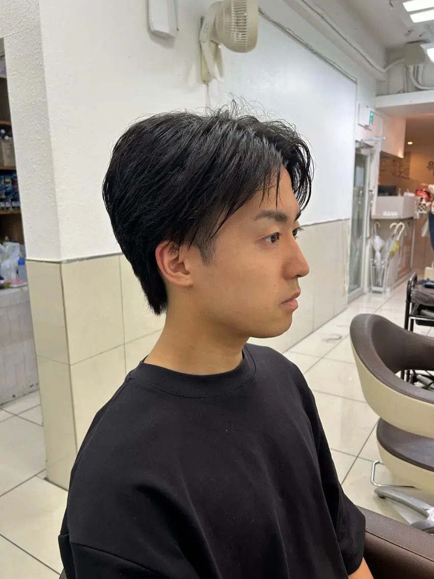 ショート メンズ センターパート ショートヘア カット 【メンズ大得意🔥】 ＭＡＳＡＫＩのヘアスタイル